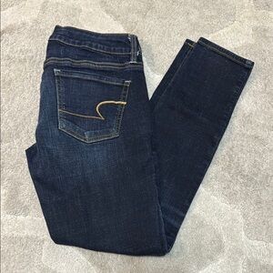 American Eagle Outfitters Blue Skinny Jeans Sleek Fit